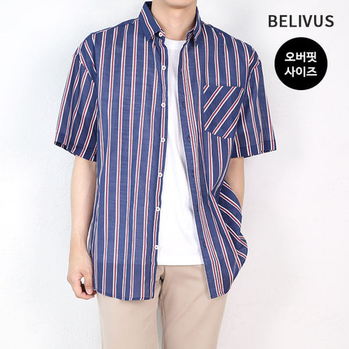 빌리버스 남자 반팔셔츠 BMS025 반팔남방 여름셔츠