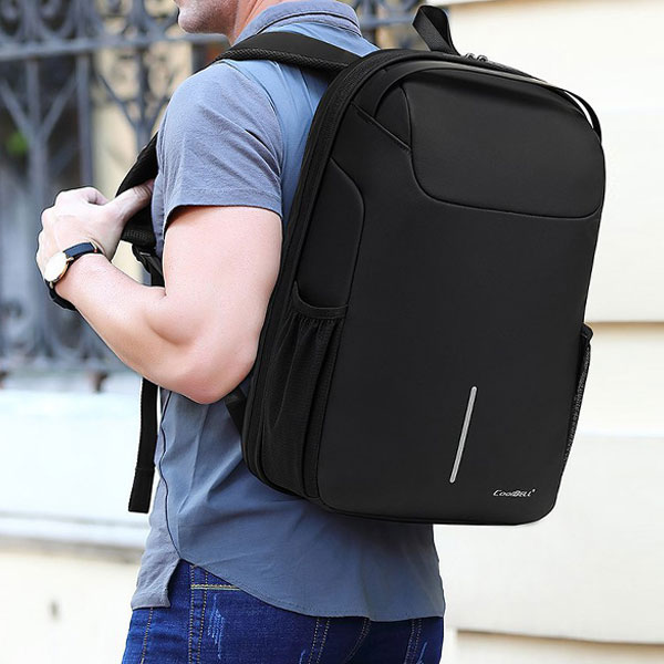 빌리버스 남자 백팩 BJI419 노트북 15.6 수납가능 캐리어 결합 가방